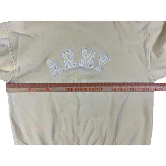 VTG Oarsman 913 Army Mom Yellow Sweatshirt‎ Pullover Sz M - Picture 3 of 7